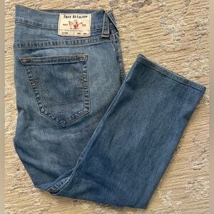 True Religion - cotton blend blue denim jeans Size 42W x 27L